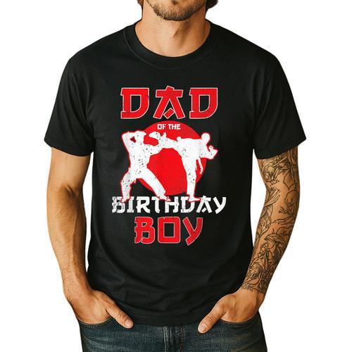 Dad Of The Birthday Karate Taekwondo Boy Martial Arts Men's Casual T-Shirt - Father's Day Fun