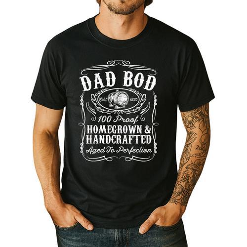 Dad BOD Whiskey Bourbon Lover For Dad Men's Casual T-Shirt - Father's Day Fun