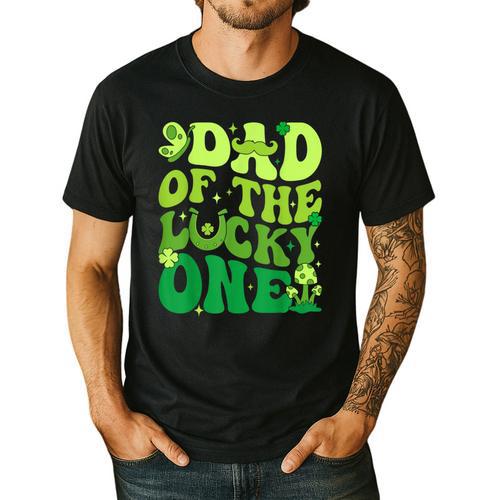 Dad Of The Lucky One Saint Patrick's Day Children Birthday Men's Casual T-Shirt - Father's Day Fun