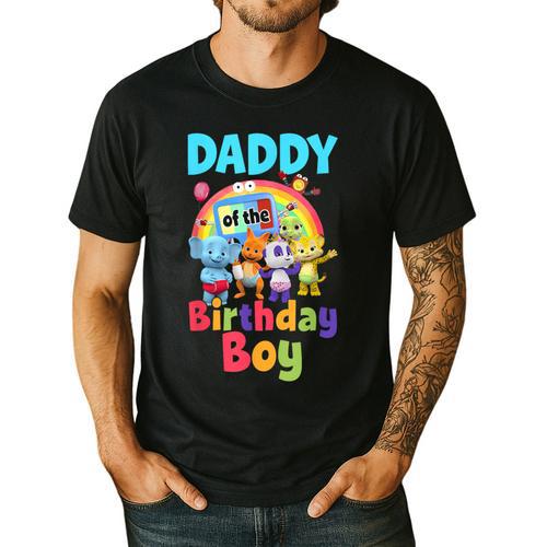 Dad And Mom Daddy Of The Birthday Boy Family Party Decor Men's Casual T-Shirt - Father's Day Fun
