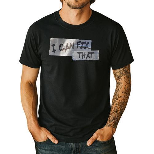Dad Shirt Duct Tape I Can Fix That TShirt Men's Casual T-Shirt - Father's Day Fun