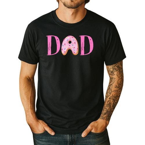 Dad Of The Sweet One Birthday Donut Girl 1st Birthday Men's Casual T-Shirt - Father's Day Fun