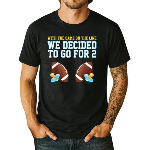 Dad Of Twins TShirt Men's Casual T-Shirt - Father's Day Fun