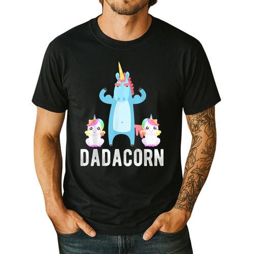 Dadacorn Unicorn Lover Tee For Papa Dad And Kid Men's Casual T-Shirt - Father's Day Fun