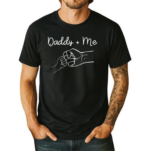 Daddy And Me Best Dad Ever Fist Bump Father's Day Small Men's Casual T-Shirt - Father's Day Fun