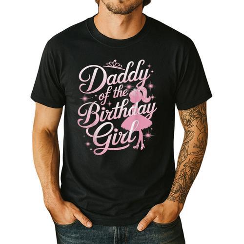 Daddy Of The Birthday Girl Doll Birthday Kid Family Matching Men's Casual T-Shirt - Father's Day Fun