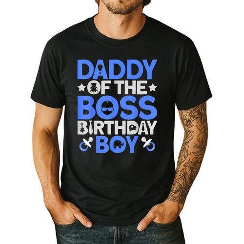 Daddy Of The Boss Birthday Party Outfit Like A Boss Daddy Men's Casual T-Shirt - Father's Day Fun