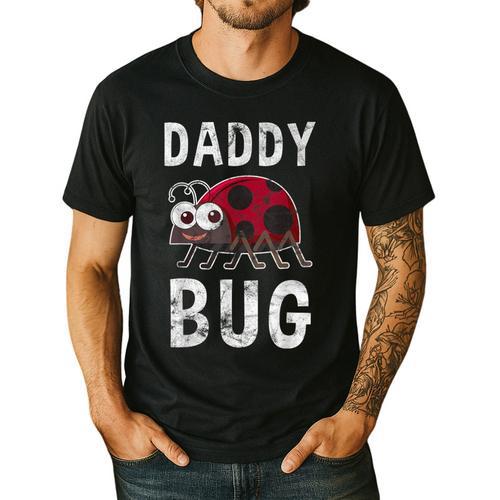 Daddy Bug Ladybug Lover Cute Dad Small Men's Casual T-Shirt - Father's Day Fun