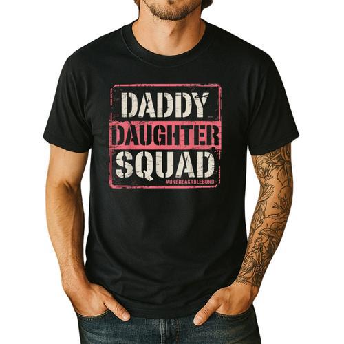 Daddy Daughter Squad Fathers Day Matching Dad And Daughter Men's Casual T-Shirt - Father's Day Fun