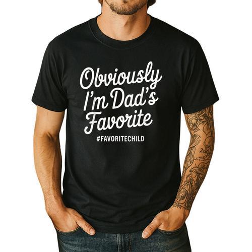 Dads Favorite Son Daughter I'm Dad's Favorite Men's Casual T-Shirt - Father's Day Fun