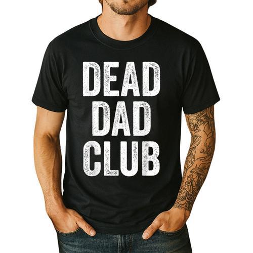 Dead Dad Club Vintage Saying Men's Casual T-Shirt - Father's Day Fun