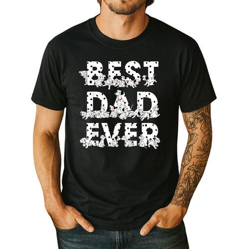 Disney 101 Dalmatians Best Dad Ever Father's Day Men's Casual T-Shirt - Father's Day Fun