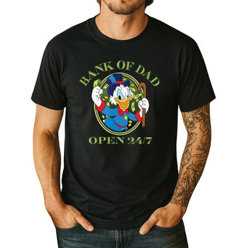 Disney DuckTales Bank Of Dad Small Men's Casual T-Shirt - Father's Day Fun