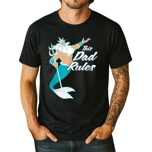 Disney The Little Mermaid King Triton Dad Men's Casual T-Shirt - Father's Day Fun