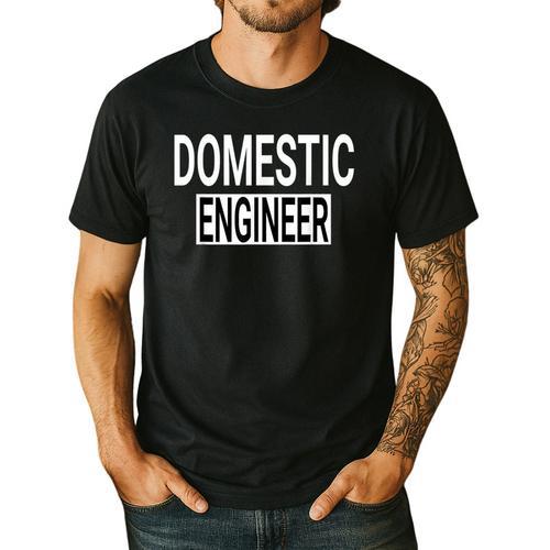 Domestic Engineer House Husband Stay At Home Dad Uniform Men's Casual T-Shirt - Father's Day Fun
