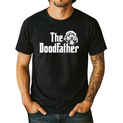 The Doodlefather Golden Doodle Dad Dog Goldendoodle Men's Casual T-Shirt - Father's Day Fun