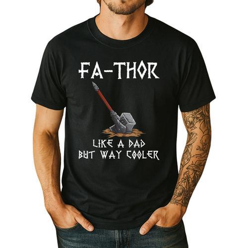 FA-Thor Fathers Day Tshirt Dad Father Men's Casual T-Shirt - Father's Day Fun