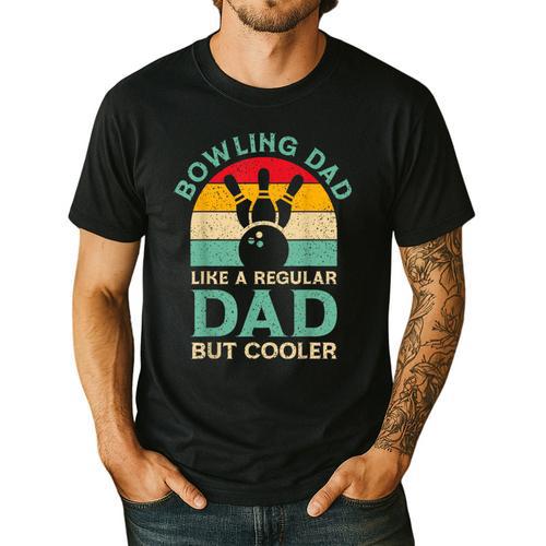 Fathers Day Bowling Dad For Bowling Player Dad Men's Casual T-Shirt - Father's Day Fun