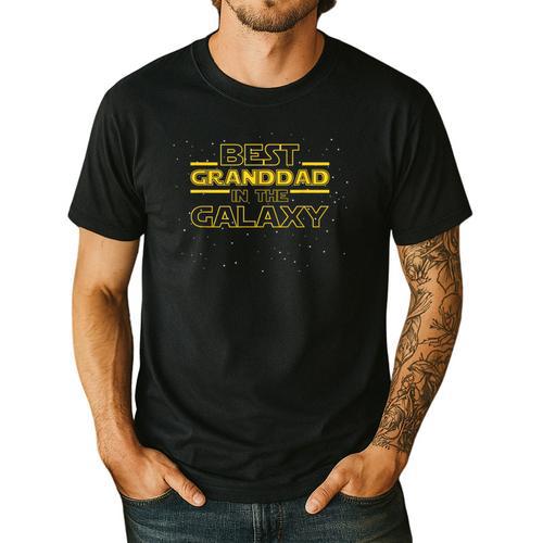 Grandpa Granddad Shirt Best Granddad In The Galaxy Men's Casual T-Shirt - Father's Day Fun