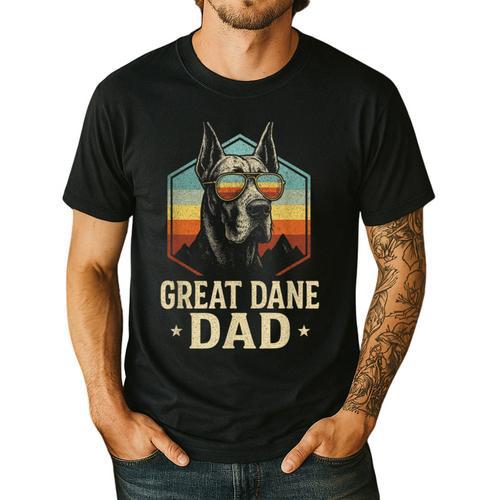 Great Dane Dad Vintage Men's Casual T-Shirt - Father's Day Fun