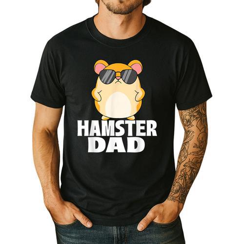 Hamster Dad Father's Day Animal Whisperer Rodent Lover Men's Casual T-Shirt - Father's Day Fun