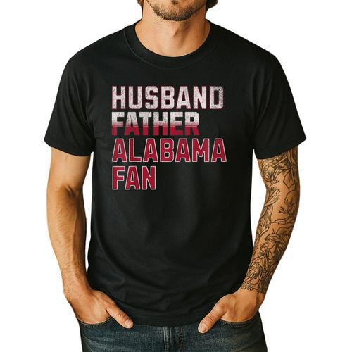 Husband Father Alabama Fan Fathers Day Alabama Dad Men's Casual T-Shirt - Father's Day Fun
