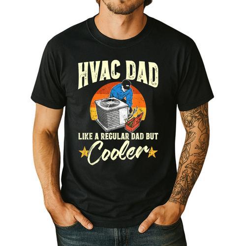 HVAC Dad But Cooler HVAC Technician Father Men's Casual T-Shirt - Father's Day Fun