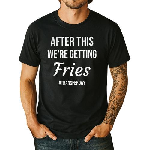 IVF For Couples & IVF Transfer Day Fries On Transfer Day Infertility Embryo IVF Mom IVF Dad Men's Casual T-Shirt - Father's Day Fun