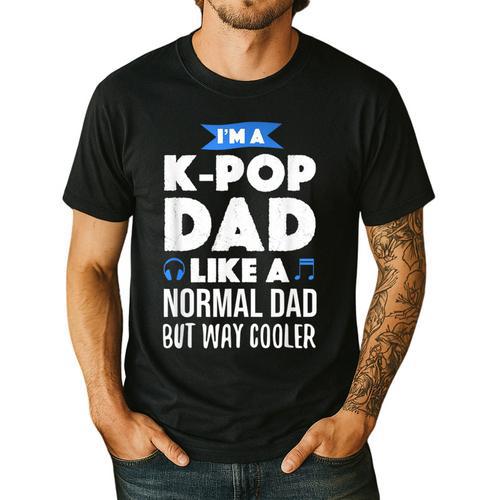 K-Pop Dad Korean Music Lover Men's Casual T-Shirt - Father's Day Fun