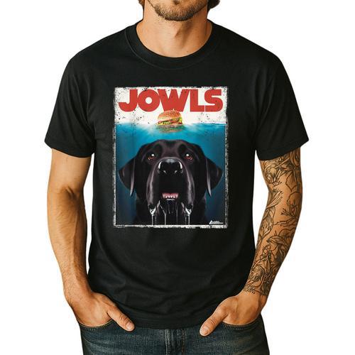 Lab Jowls Tee Labrador Retriever Mom Top Dad Men's Casual T-Shirt - Father's Day Fun