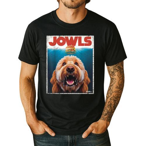 Labradoodle Jowls Tee Fawn Lab Doodle Mom Top Dad Men's Casual T-Shirt - Father's Day Fun