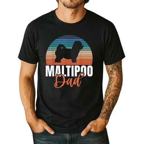Maltipoo Dad Men's Casual T-Shirt - Father's Day Fun