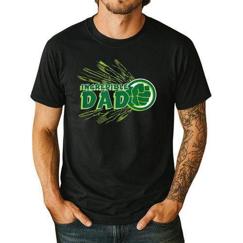 Marvel Hulk Incredible Dad Family Trip Vacation Father's Day Men's Casual T-Shirt - Father's Day Fun