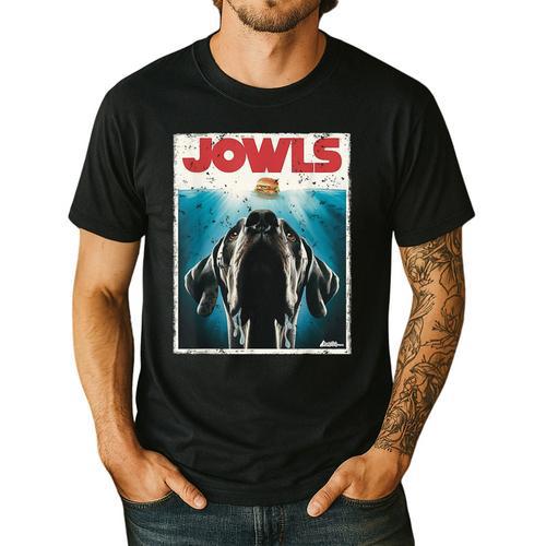 MonsterMuttz Great Dane Jowls Paws Top Drooling Dog Mom Dog Dad Men's Casual T-Shirt - Father's Day Fun
