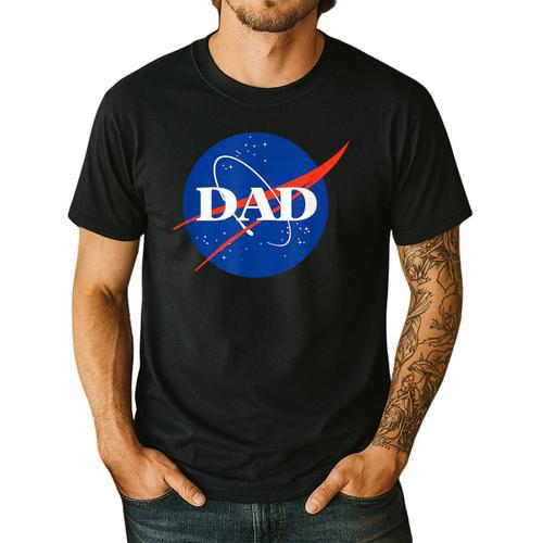 NASA Inspired DAD Meatball Men's Casual T-Shirt - Father's Day Fun