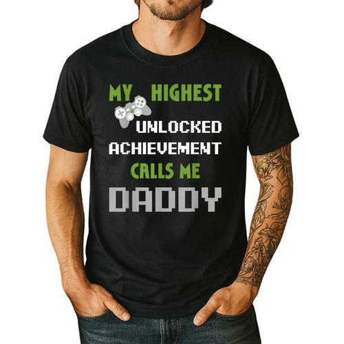 Nerdy Father Day Gamer Dad Daddy Men Love Video Gaming Men's Casual T-Shirt - Father's Day Fun
