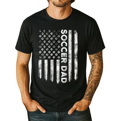 New First Time Dad To Be Symbol Tools Soccer Daddy DA1 Men's Casual T-Shirt - Father's Day Fun