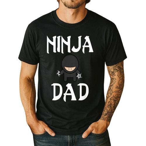 Ninja Dad Tshirt Ninja Shirt Ninja Tshirts Father Men's Casual T-Shirt - Father's Day Fun