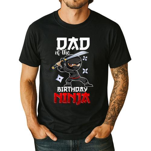 Ninja Favor Shirt For Men Dad Of The Birthday Boy Men's Casual T-Shirt - Father's Day Fun
