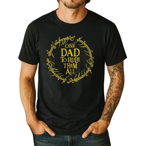 ONE DAD TO RULE THEM ALL Men's Casual T-Shirt - Father's Day Fun