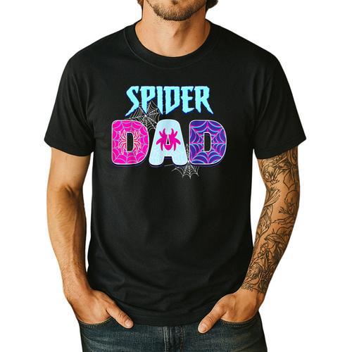 Parents Mom Spider Dad Matching Family Birthday Men's Casual T-Shirt - Father's Day Fun