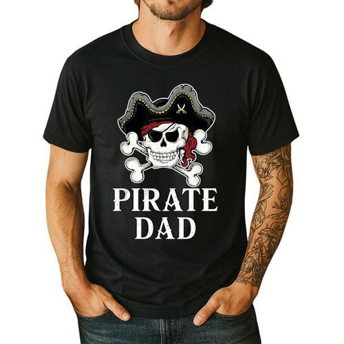 Pirate Father Pirate Dad Halloween Men's Casual T-Shirt - Father's Day Fun
