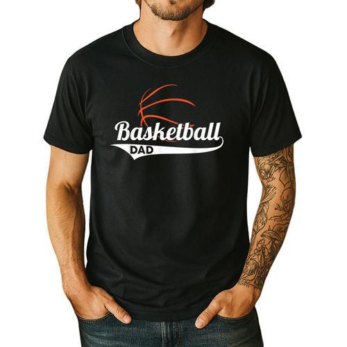 Proud Basketball Dad T-Shirt Men's Casual T-Shirt - Father's Day Fun