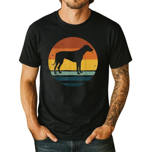 Rhodesian Ridgeback Vintage Retro Dog Mom Dad Men's Casual T-Shirt - Father's Day Fun