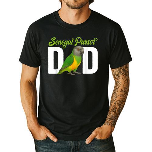 Senegal Parrot Dad Senegal Parrot Owner Senegal Parrot Lover Men's Casual T-Shirt - Father's Day Fun