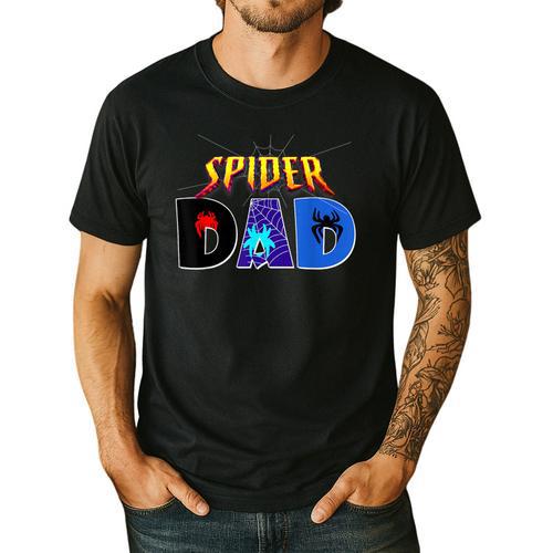 Spider Dad Shirt Birthday Fathers Day Halloween Costumes Pjs Men's Casual T-Shirt - Father's Day Fun