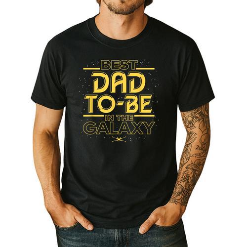 Star Wars Best Dad-To-Be In The Galaxy Birthday Father’s Day Men's Casual T-Shirt - Father's Day Fun