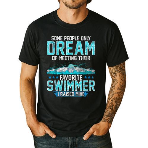 Swimming Parent Swimmer Mom Dad My Favorite Swim Meet Men's Casual T-Shirt - Father's Day Fun