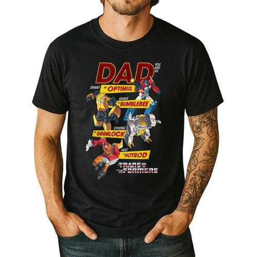 Transformers Father's Day Autobots Dad You Are Smart Logo Men's Casual T-Shirt - Father's Day Fun
