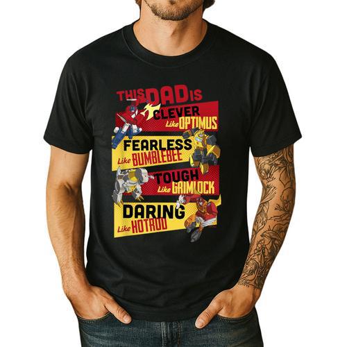 Transformers Father's Day Vintage Autobots Line Up Dad Is Men's Casual T-Shirt - Father's Day Fun